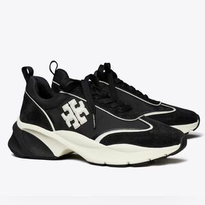 TORY BURCH GOOD LUCK TRAINER
PERFECT BLACK/NEW IVORY SIZE 7